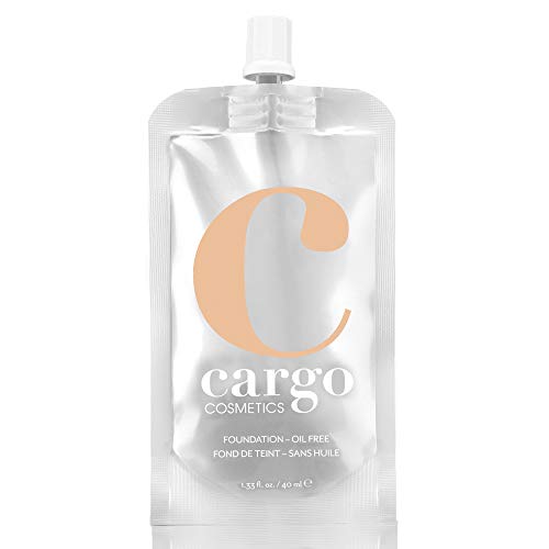Cargo Cosmetics Oil-free Longwear Foundation, Medium to Full Natural Coverage Liquid Foundation, 1.33 Fl Oz (Pack of 1)