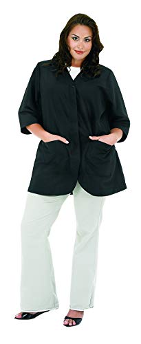 Salon Stylist Jacket, Cut for Curves, Three-quarter Length Sleeves - Realmdrop Shop