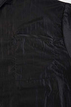 Load image into Gallery viewer, Betty Dain Nylon Barber Jacket, Short-Sleeves, Water Resistant, Machine Washable Lightweight Crinkle Antron Nylon, Zip Front, Two Lower Front Pockets and One Chest Pocket, Black, 5XL
