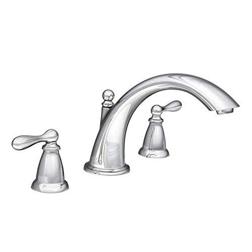Moen 86440 Deck Mounted Roman Tub Faucet Trim from the Caldwell Collection, Chrome