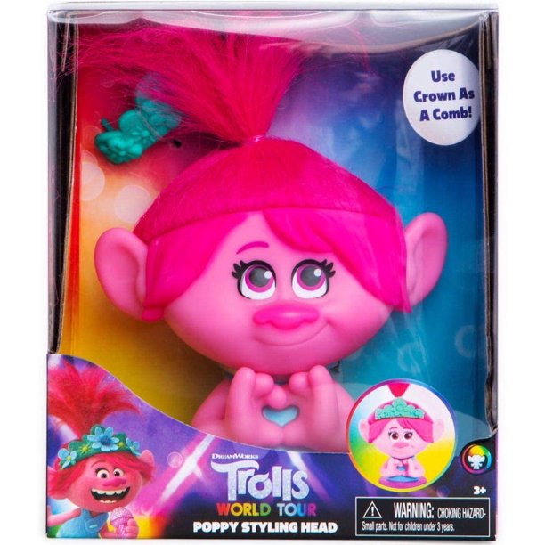 Trolls Poppy Styling Head - World Tour
