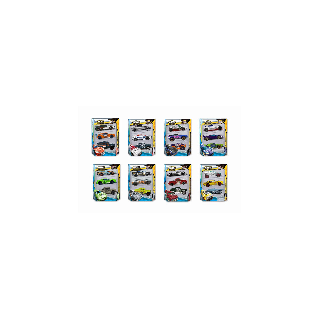 Metal Machines Mini Racing Car Toy 3 Pack Series 2 by ZURU (Styles May Vary)