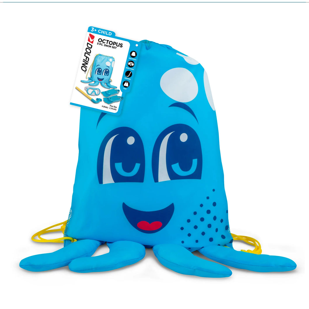 Dolfino Octopus Blue Unisex Dive Set for Children,