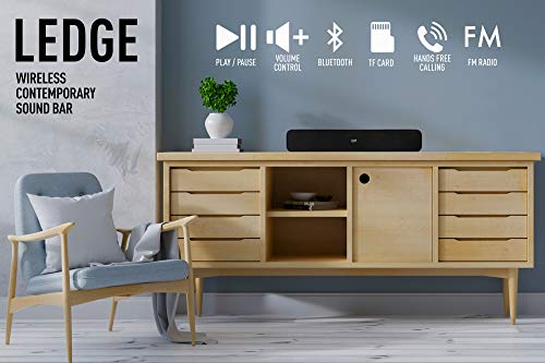 IJOY Ledge 20W Mini Bluetooth Sound Bar, Wired and Wireless Home Theater Audio for Cell Phone/Tablet/Projector