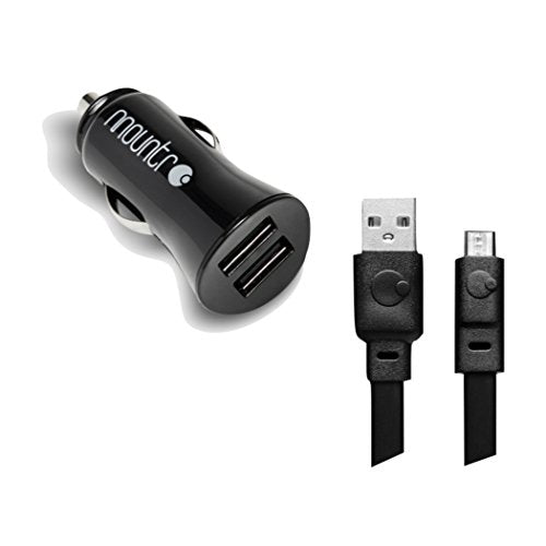 Mountr AirVent Mount and Charger for Samsung Galaxy S4/S3, iPhone 4/4s - Retail Packaging - Black - Realmdrop Shop