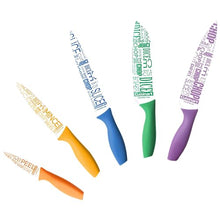 Load image into Gallery viewer, Cuisinart 10-Piece Ceramic Coated Knife Set (Chop Slice Dice Mince Peel Print)
