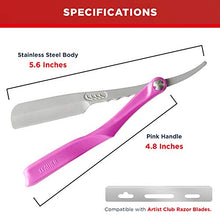 Load image into Gallery viewer, Feather Artist Club Wine SS Folding Handle Razor
