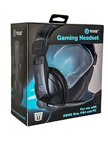 Gaming Headset for PS4, Xbox One, PC Headset, Noise Canceling Over Ear Headphones with Mic, Compatible with PS5, PS4, Xbox One, Switch, PC, PS3, Mac, Laptop