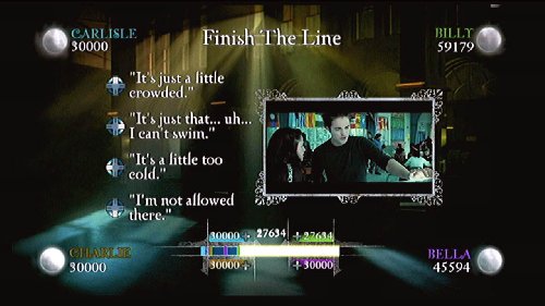 Finish the Line round with a film still and four quote choices