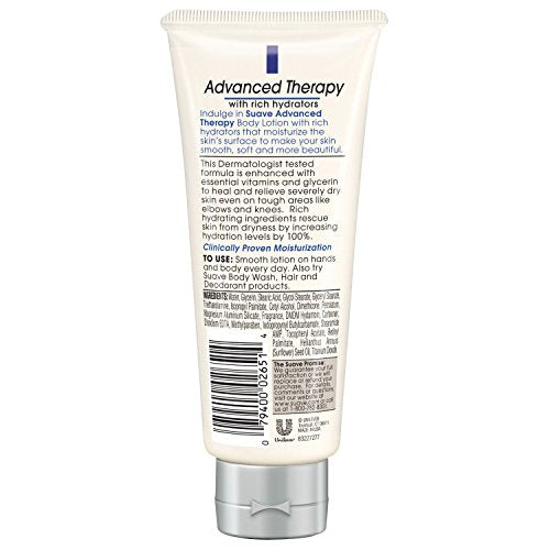 Suave Skin Solutions Body Lotion, Advanced Therapy 3 oz - Realmdrop Shop