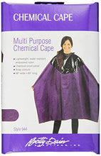 Load image into Gallery viewer, Betty Dain Multi Purpose Coloring/Styling Cape with Chemical-proof Panel, Eggplant
