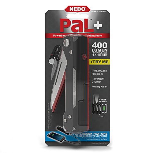nebo flashlight and knife PAL+ Bright Rechargeable Flashlight with Power Bank – Realmdrop Shop