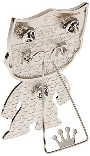 Back of the clown villain pin with clutch posts and a fold-out stand