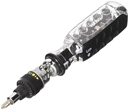 NEBO 14-in-1 Ultra Socket | 7 Screwdriver Bits, 5 Sockets Conveniently Stored Inside the Handle