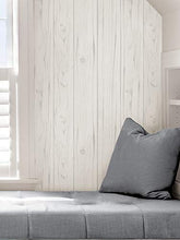 Load image into Gallery viewer, InHome NH3551 Barnwood Peel Stick Wallpaper, White &amp; Off-White
