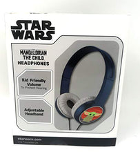 Load image into Gallery viewer, Star Wars Kid Safe Headphones Mandalorian The Child Print Over The Ear Padded Cushions
