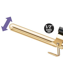 Load image into Gallery viewer, HOT TOOLS Professional 24K Gold Marcel Curling Iron/Wand, 1/2 inch HT1107
