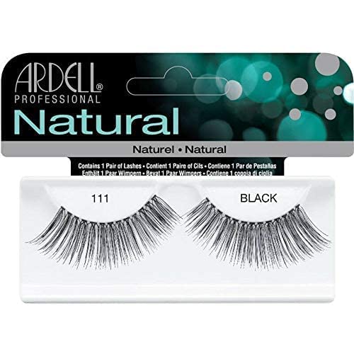Natural 111 black false lashes in their retail pack