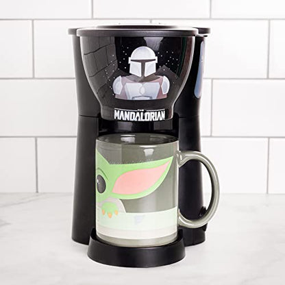 The Mandalorian Single Cup Coffee Maker with Mug- Cup of Baby Yoda Joe