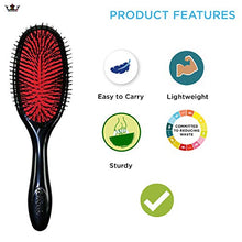 Load image into Gallery viewer, Denman Small Hair Extension Brush for Detangling Natural &amp; Synthetic Hair Extensions &amp; Wigs, D80S
