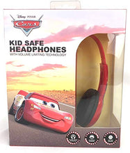 Load image into Gallery viewer, Disney Pixar Cars Lightning McQueen Kid Safe Headphones Volume Limiting
