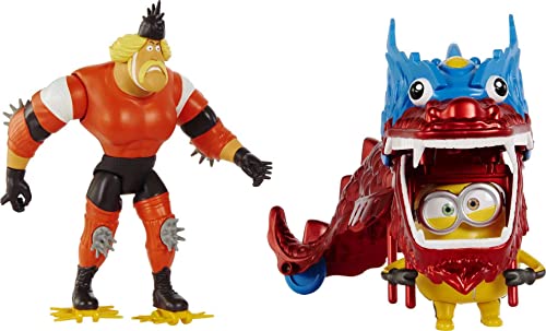 Universal Illumination Minions Dragon Disguise Dragon Story Pack with Two Action Figures with Storytelling Accessories.