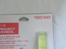 Load image into Gallery viewer, Project Source 12-in-1 Key Chain Level Multi-Tool Item# 501849 Model#63542 UPC#820909635420
