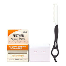 Load image into Gallery viewer, Jatai Feather Black Styling Razor Introductory Kit
