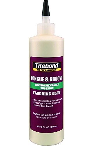 Titebond 2104 Tongue and Groove Glue Bottle, 16 oz, White