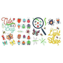 Load image into Gallery viewer, RoomMates RMK3683SCS Colorful Bugs Peel and Stick Wall Decals, Multi
