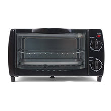 Load image into Gallery viewer, Westinghouse WTO1010B 4-Slice Toaster Oven, 10-Liter, 14.57&quot;X11.42&quot;X7.95&quot;, Black

