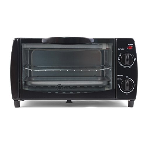 Westinghouse WTO1010B 4-Slice Toaster Oven, 10-Liter, 14.57