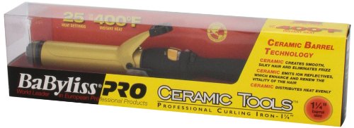 BaBylissPRO Ceramic Tools Spring Curling Iron 1.25 Inch CT125SN