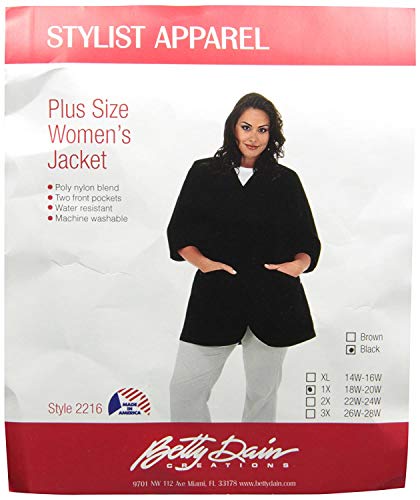 Salon Stylist Jacket, Cut for Curves, Three-quarter Length Sleeves - Realmdrop Shop