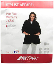 Load image into Gallery viewer, Salon Stylist Jacket, Cut for Curves, Three-quarter Length Sleeves
