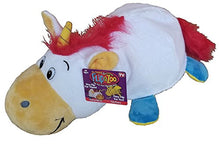 Load image into Gallery viewer, FlipaZoo - 16&#39; Pillow with 2 Sides of Fun for Everyone - Each Huggable Character is Two Wonderful Collectibles in One (Princess Unicron /Flaxy Dragon)

