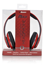 Load image into Gallery viewer, 2BOOM MIXX Professional Over Ear Studio Foldable Digital Stereo Bass Wired Headphone Red
