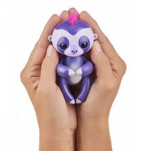 Load image into Gallery viewer, Fingerlings Baby Sloth - Marge (Purple) - Interactive Baby Pet - by WowWee
