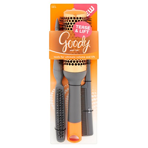 Goody Amp It Up Hair Brush Combo Kit. Tease & Lift Hair Brush & Comb Set