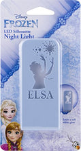 Load image into Gallery viewer, Disney Frozen Elsa Silhouette Night Light, Always On, Long-Life LED, Ideal for Bedroom, Nursery, Bathroom, Hallway, Stairs, 32512
