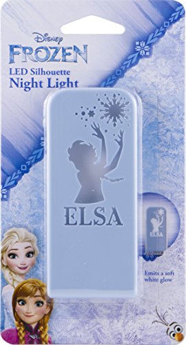 Disney Frozen Elsa Silhouette Night Light, Always On, Long-Life LED, Ideal for Bedroom, Nursery, Bathroom, Hallway, Stairs, 32512
