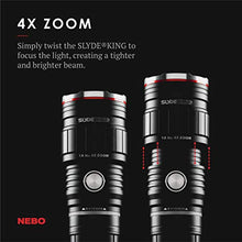 Load image into Gallery viewer, 500 Lumen COB LED Work-Light and Flashlight, Red Light Mode and Red Flashing Light Mode, 4x Adjustable Zoom, Magnetic Base, No Need to Buy Batteries SLYDE KING is Rechargeable - NEBO 6726 Slyde King
