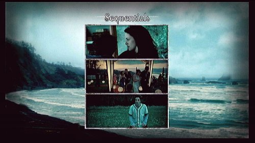 Sequentials round with three film stills to put in order over a beach