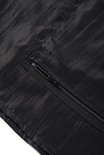 Load image into Gallery viewer, Betty Dain Nylon Barber Jacket, Short-Sleeves, Water Resistant, Machine Washable Lightweight Crinkle Antron Nylon, Zip Front, Two Lower Front Pockets and One Chest Pocket, Black, 5XL

