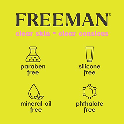 FREEMAN Clearing Sweet Tea & Lemon Peel-Off Clay Facial Mask, Antioxidant Rich Skincare Treatment, Protects Skin and Lightens Dark Spots, Face Mask Perfect For Combination Skin, 6 fl.oz./175 mL Tube UPC: 072151459013 - Realmdrop Shop
