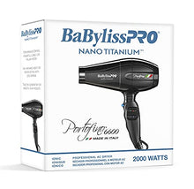 Load image into Gallery viewer, BaBylissPRO Nano Titanium Portofino Full-Size Dryer, Black BABNT6610 UPC: 074108222541
