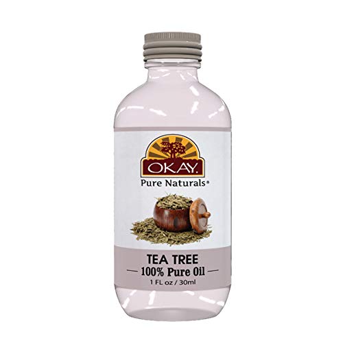 OKAY | 100% Pure Tea Tree Oil | For Hair and Skin | Nourishing | Enhancing | Free of Silicone & Paraben | 1 oz
