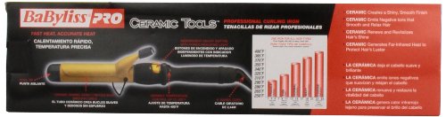 BaBylissPRO Ceramic Tools Spring Curling Iron 1.25 Inch CT125SN