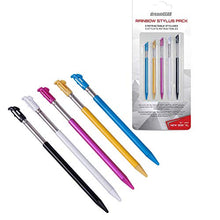 Load image into Gallery viewer, dreamGEAR Rainbow Stylus Pack: Compatible with Nintendo NEW 3DS XL, Includes 5 Retractable Stylus, Fits Directly In New 3DS XL, Easy to Grip, Increases Touchscreen Accuracy
