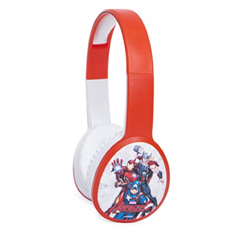 Tech2Go Marvel Avengers Kids Safe Headphones with Built in Volume Limiting Feature for Safe Listening